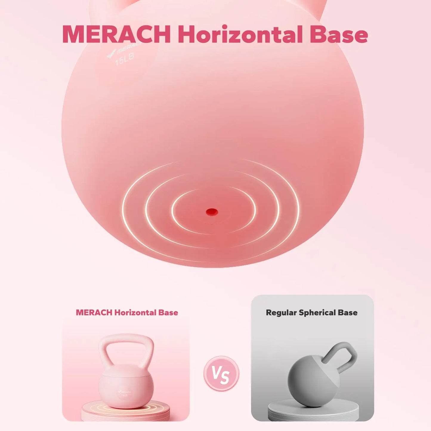 MERACH Soft Kettlebell Non-Slip Wide-Grip Handle Cushioned Horizontal Base Filled with Fine Mineral Sand Premium Kettle Bell